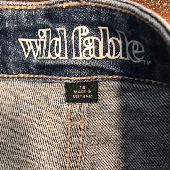 Wild Fable High Rise Straight Button Up Raw Hem Jeans - Picture 8 of 14